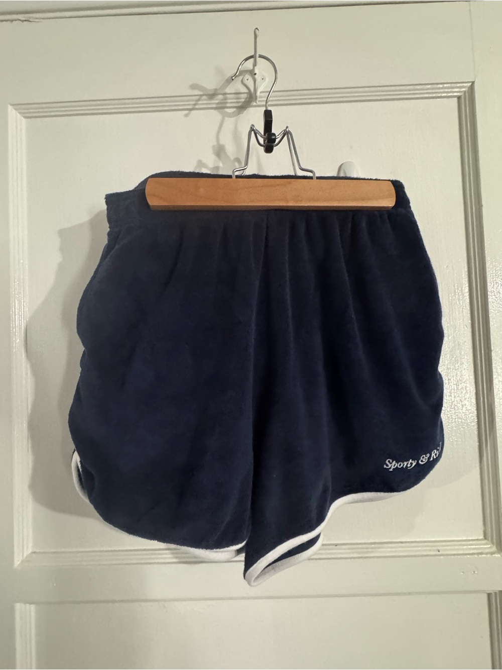 Sporty & Rich Signature Logo Terry Shorts - Picture 6 of 7